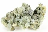 Blue Bladed Barite on Marcasite - Morocco #261668-1